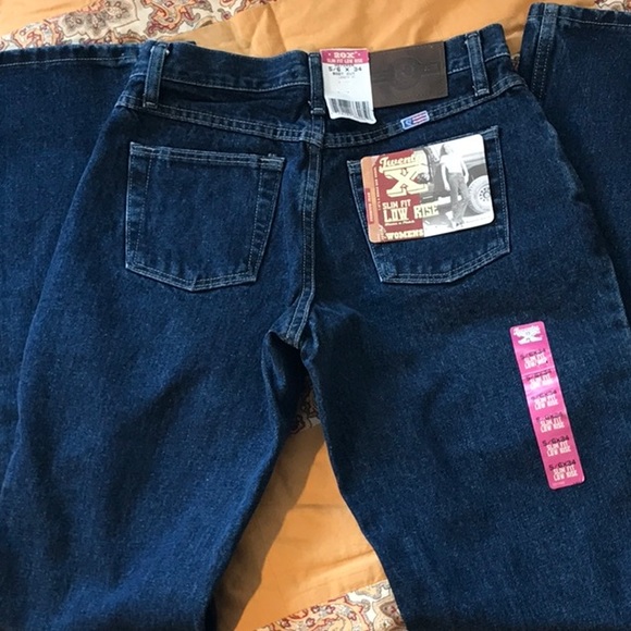 WRANGLER jeans “NWT” Sz 5/6 x 34 Dark blue - Picture 4 of 7